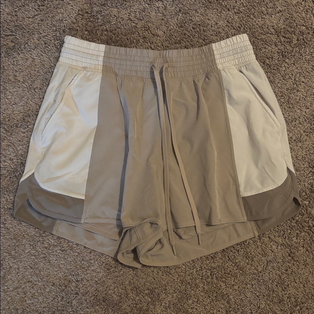 Womens Color Block Athletic Shorts
